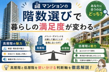 マンションの階数選びで暮らしの満足度が変わる｜高層階と低層階を使い分ける判断軸
